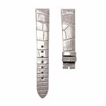 Elephant grey cane grain alligator leather watch strap for Van Cleef & Arpels Charms VCARM93500
