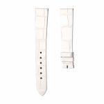 White cane grain alligator leather watch strap for Van Cleef & Arpels Charms VCARM93500