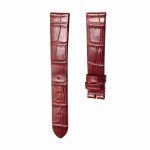 Burgundy cane grain calf leather watch strap for Van Cleef & Arpels Charms VCARM93500