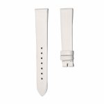 White flat grain calf leather watch strap for Van Cleef & Arpels Charms VCARM93500