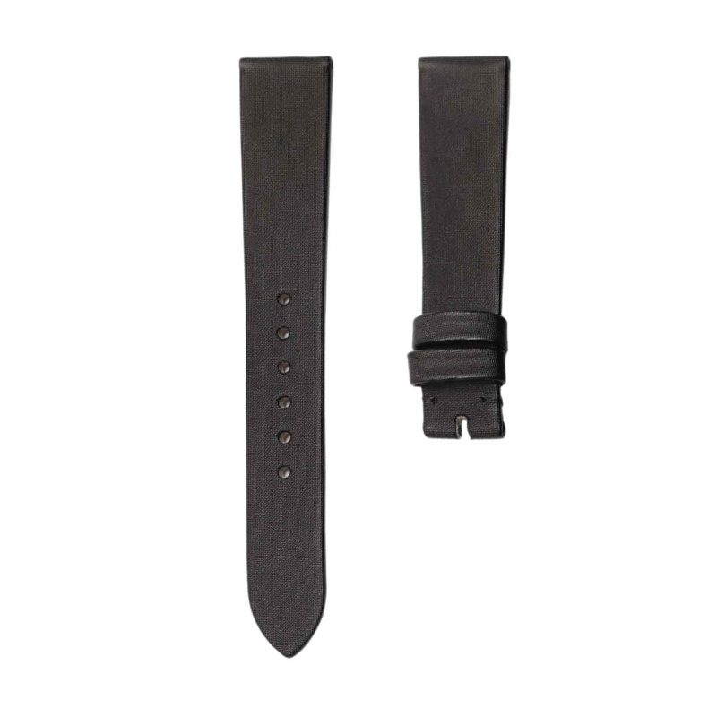Black grid texture silk watch strap for Van Cleef & Arpels Charms VCARM93500
