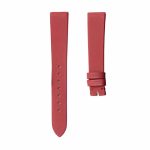 Bright red grid texture silk watch strap for Van Cleef & Arpels Charms VCARM93500