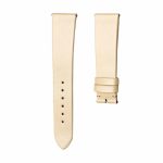 Beige vertical grain silk watch strap for Van Cleef & Arpels Charms VCARM93500