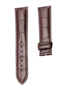 Brown Calf Leather Watch Strap Brown Stitch No Buckle For Ball Engineer II NM2082C-LJ-SL