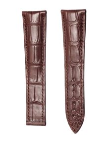 Blancpain Villeret 6025 Alligator Leather Watch Strap Brown Front