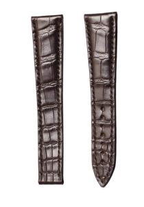 Blancpain Villeret 6025 Alligator Leather Watch Strap Darkbrown Front