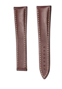 Blancpain Villeret 6025 Cowhide Leather Watch Strap Brown Red Front
