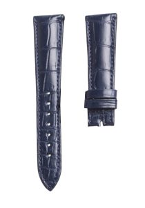 Blancpain Villeret 6102 Alligator Leather Watch Strap Dark Blue Front