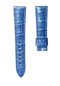Blancpain Villeret 6102 Alligator Leather Watch Strap Light Blue Front