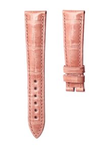 Blancpain Villeret 6102 Alligator Leather Watch Strap Pink Red Front