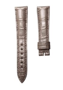 Blancpain Villeret 6102 Alligator Leather Watch Strap Gray Front