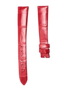 Blancpain Villeret 6106-1127-95A Cane Grain Alligator Leather Watch Strap Gloss Bright Red Unstitched Active Spring Bar Front