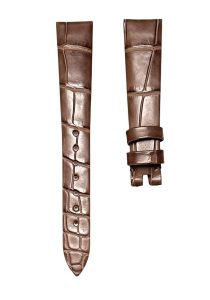 Blancpain Villeret 6106-1127-95A Cane Grain Alligator Leather Watch Strap Milk Coffee Unstitched Front