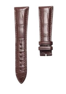Blancpain Villeret 6654-3642-55B Cane Grain Alligator Leather Watch Strap Brown Thick 4.0 Front