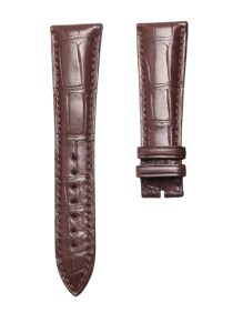 Blancpain Villeret 6654-3642-55B Cane Grain Alligator Leather Watch Strap Brown Thick 5.0 Front