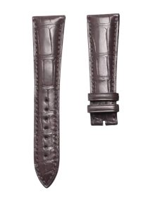 Blancpain Villeret 6654-3642-55B Cane Grain Alligator Leather Watch Strap Dark Brown Thick 5.0 Front