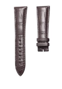 Blancpain Villeret 6654-3642-55B Cane Grain Alligator Leather Watch Strap Dark Brown Thick 4.0 Front