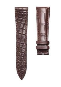 Blancpain Villeret 6654-3642-55B Double Sided Cane Grain Alligator Leather Watch Strap Brown Front