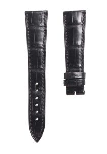 Breguet Classique 5177BA/29/9V6 Cane Grain Alligator Leather Watch Strap Black Thin Front
