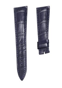 Breguet Classique 5177BA/29/9V6 Cane Grain Alligator Leather Watch Strap Dark Blue Thick Front