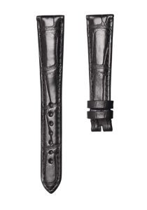 Breguet Heritage 5907BR/12/984 Cane Grain Alligator Leather Watch Strap Black Ultra Thin Front