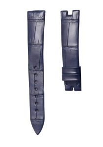 Breguet Reine de Naples 8918BA/58/864/D00D Cane Grain Alligator Leather Watch Strap Matte Blue Front
