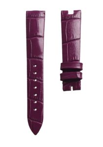 Breguet Reine de Naples 8918BA/58/864/D00D Cane Grain Cowhide Leather Watch Strap Purple Front