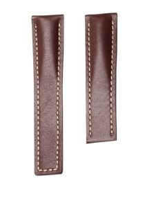 Breitling Navitimer B01 43 Cowhide Leather Watch Strap Smooth Skin Brown Front