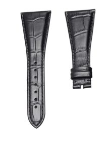 Bvlgari Assioma AA44C14SLD Cowhide Leather Watch Strap Black Front