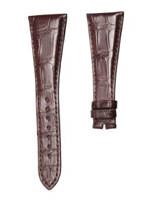 Bvlgari Assioma AA48C13 Alligator Leather Watch Strap Brown Front