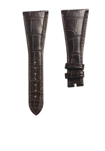 Bvlgari Assioma AA48C13 Alligator Leather Watch Strap Dark Brown Front