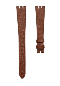 Bvlgari Bzero1 102179 Cane Grain Cowhide Leather Watch Strap Brown Front