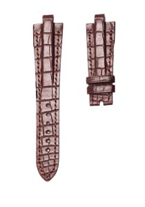 Bvlgari Diagono 102026 Cane Grain Alligator Leather Watch Strap Brown Front
