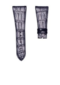 vlgari Octo 102121 BGO38BSLD Alligator Watch Strap Navy Cane Grain With Metal Tip