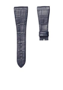 Bvlgari Octo 102121 BGO38BSLD Calf Leather Watch Strap Navy Cane Grain