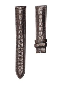 Carl F. Bucherer Adamavi 00.10305.02.26.01 Alligator Watch Strap Dark Brown Round Grain Front