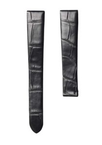 Cane Grain Alligator Black Watch Strap For Carl F. Bucherer Alacria 00.10703.08.16.21