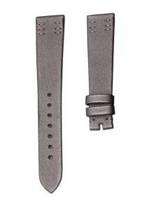Dark Grey Check Silk Calf Stitched Pin Buckle Watch Strap For Carl F. Bucherer Alacria 00.10703.08.16.21