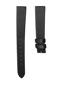 Vertical Silk Calf Black Pin Buckle Watch Strap For Carl F. Bucherer Alacria 00.10703.08.16.21