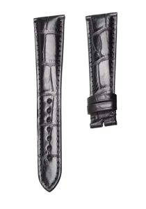 Genuine Alligator Cane Grain Black Watch Strap For Carl F. Bucherer Manero 00.10906.03.13.01