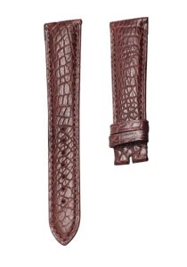 Genuine Alligator Round Grain Brown Watch Strap For Carl F. Bucherer Manero 00.10906.03.13.01