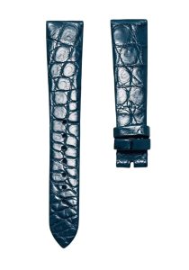 Carl F. Bucherer Manero 00.10922.08.73.11 Alligator Watch Strap Blue Round Grain Front