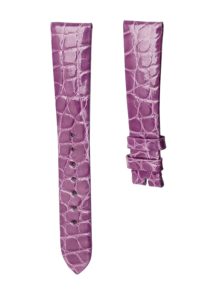 Carl F. Bucherer Manero 00.10922.08.73.11 Alligator Watch Strap Purple Round Grain Front