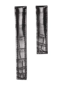 Carl F. Bucherer Patravi 00.10615.03.33.01 Alligator Watch Strap Black With Black Thread Fold Clasp