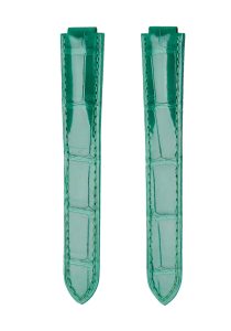Green Alligator Leather Replacement Watch Strap For Ballon Bleu W6920097 WE900351 WE902063