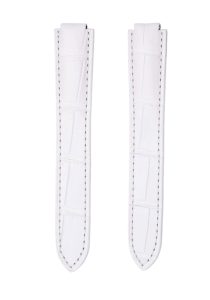 White Alligator Leather Replacement Watch Strap For Ballon Bleu W6920097 WE900351 WE902063