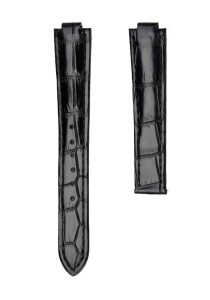 Cartier Ballon Bleu W6900651 W69016Z4 Alligator Leather Watch Strap Black Front