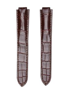 Cartier Ballon Bleu W6900651 W69016Z4 Alligator Leather Watch Strap Brown Front
