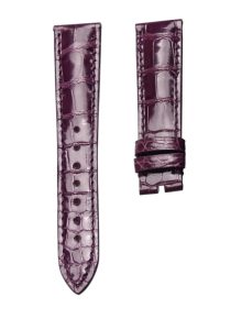Gloss Purple Cane Grain Genuine Alligator Leather Watch Strap For Chopard Happy Sport 278509-6001