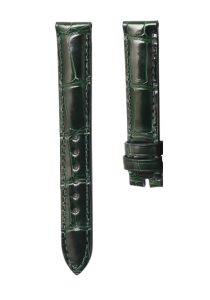 Gloss Emerald Cane Grain Genuine Alligator Leather Watch Strap For Chopard Happy Sport 278509-6001